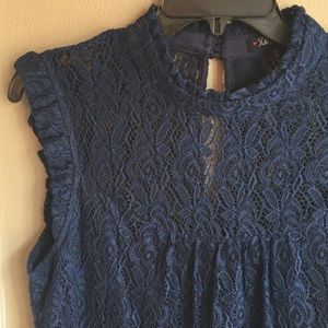 NWT Navy Blue Lace Dress
